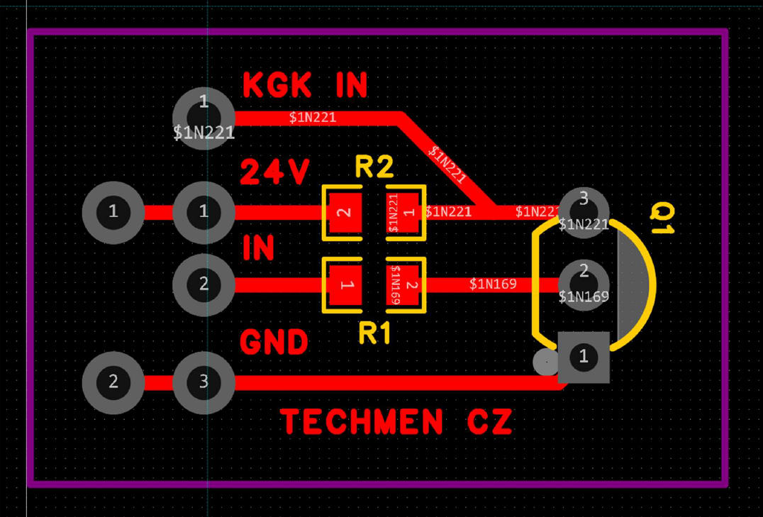 PCB layout v EasyEDA